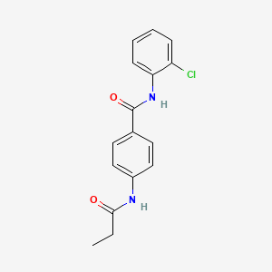 N-(2-chlorophenyl)-4-(propanoylamino)benzamide