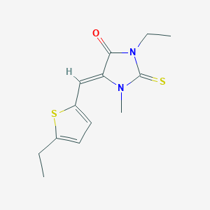 3-Ethyl-5-[(5-ethylthien-2-yl)methylene]-1-methyl-2-thioxoimidazolidin-4-one