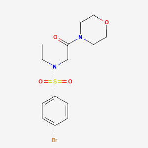 4-bromo-N-ethyl-N-[2-(morpholin-4-yl)-2-oxoethyl]benzenesulfonamide