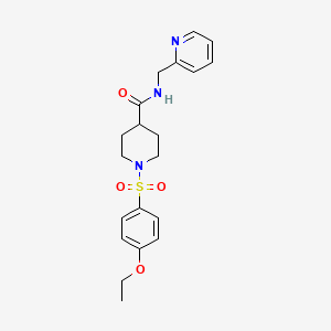 1-(4-ETHOXYBENZENESULFONYL)-N-[(PYRIDIN-2-YL)METHYL]PIPERIDINE-4-CARBOXAMIDE