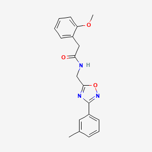 2-(2-methoxyphenyl)-N-{[3-(3-methylphenyl)-1,2,4-oxadiazol-5-yl]methyl}acetamide