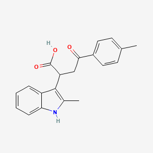 2-(2-methyl-1H-indol-3-yl)-4-(4-methylphenyl)-4-oxobutanoic acid