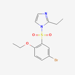 1-[(5-bromo-2-ethoxyphenyl)sulfonyl]-2-ethyl-1H-imidazole