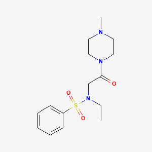 N-ethyl-N-[2-(4-methylpiperazin-1-yl)-2-oxoethyl]benzenesulfonamide