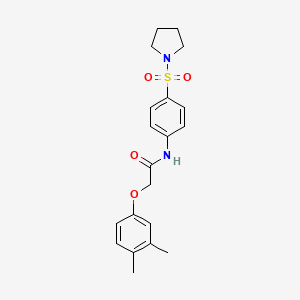 2-(3,4-dimethylphenoxy)-N-[4-(1-pyrrolidinylsulfonyl)phenyl]acetamide