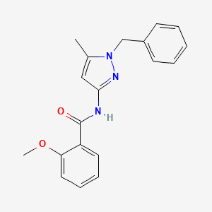 N~1~-(1-BENZYL-5-METHYL-1H-PYRAZOL-3-YL)-2-METHOXYBENZAMIDE