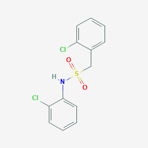 molecular formula C13H11Cl2NO2S B4244742 N,1-bis(2-chlorophenyl)methanesulfonamide 