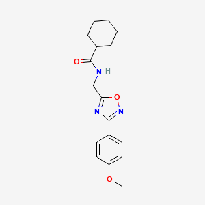 N-{[3-(4-methoxyphenyl)-1,2,4-oxadiazol-5-yl]methyl}cyclohexanecarboxamide