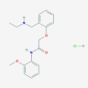 2-{2-[(ethylamino)methyl]phenoxy}-N-(2-methoxyphenyl)acetamide hydrochloride