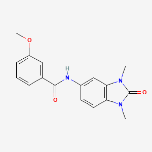 N-(1,3-dimethyl-2-oxo-2,3-dihydro-1H-benzimidazol-5-yl)-3-methoxybenzamide