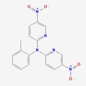N-(2-methylphenyl)-N,N-bis(5-nitro-2-pyridyl)amine