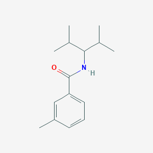 molecular formula C15H23NO B4244831 N-(2,4-dimethylpentan-3-yl)-3-methylbenzamide 