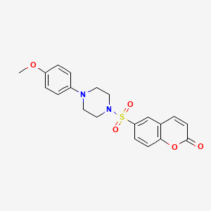 molecular formula C20H20N2O5S B4244846 6-[4-(4-Methoxy-phenyl)-piperazine-1-sulfonyl]-chromen-2-one 