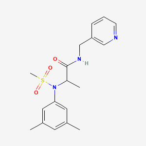 N~2~-(3,5-dimethylphenyl)-N~2~-(methylsulfonyl)-N~1~-(3-pyridinylmethyl)alaninamide