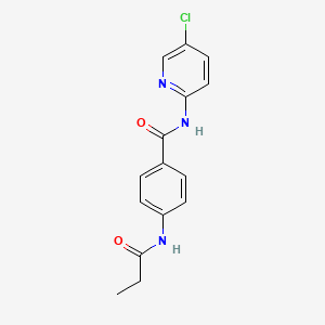 N-(5-chloropyridin-2-yl)-4-(propanoylamino)benzamide