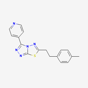 6-[2-(4-methylphenyl)ethyl]-3-(4-pyridinyl)[1,2,4]triazolo[3,4-b][1,3,4]thiadiazole