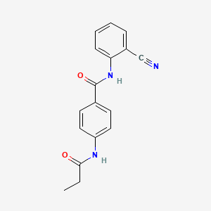 N-(2-cyanophenyl)-4-(propanoylamino)benzamide