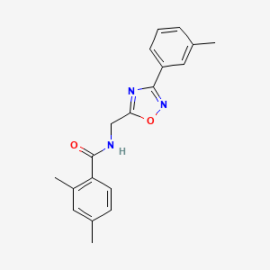 2,4-dimethyl-N-{[3-(3-methylphenyl)-1,2,4-oxadiazol-5-yl]methyl}benzamide