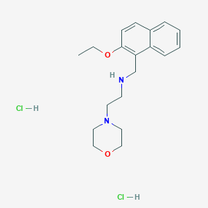 N-[(2-ethoxynaphthalen-1-yl)methyl]-2-morpholin-4-ylethanamine;dihydrochloride