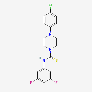 molecular formula C17H16ClF2N3S B4244981 4-(4-chlorophenyl)-N-(3,5-difluorophenyl)piperazine-1-carbothioamide 