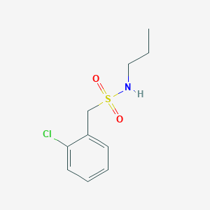 molecular formula C10H14ClNO2S B4244999 1-(2-chlorophenyl)-N-propylmethanesulfonamide 