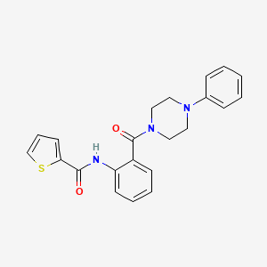 N-{2-[(4-PHENYLPIPERAZINO)CARBONYL]PHENYL}-2-THIOPHENECARBOXAMIDE