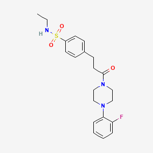 N-ETHYL-4-{3-[4-(2-FLUOROPHENYL)PIPERAZIN-1-YL]-3-OXOPROPYL}BENZENE-1-SULFONAMIDE