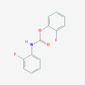 molecular formula C13H9F2NO2 B4245054 2-fluorophenyl (2-fluorophenyl)carbamate 