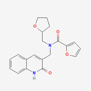 N-[(2-hydroxy-3-quinolinyl)methyl]-N-(tetrahydro-2-furanylmethyl)-2-furamide