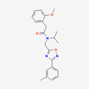 2-(2-methoxyphenyl)-N-{[3-(3-methylphenyl)-1,2,4-oxadiazol-5-yl]methyl}-N-(propan-2-yl)acetamide