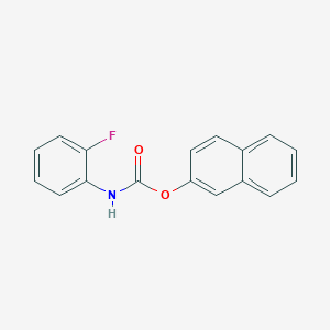 molecular formula C17H12FNO2 B4245129 naphthalen-2-yl N-(2-fluorophenyl)carbamate 