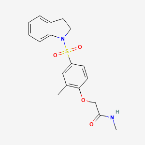 2-[4-(2,3-DIHYDRO-1H-INDOLE-1-SULFONYL)-2-METHYLPHENOXY]-N-METHYLACETAMIDE