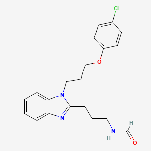 N-(3-{1-[3-(4-CHLOROPHENOXY)PROPYL]-1H-1,3-BENZODIAZOL-2-YL}PROPYL)FORMAMIDE