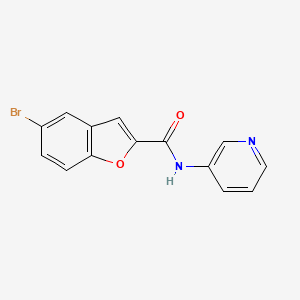 molecular formula C14H9BrN2O2 B4245168 5-bromo-N-pyridin-3-yl-1-benzofuran-2-carboxamide 