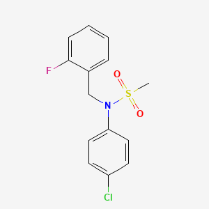 N-(4-chlorophenyl)-N-(2-fluorobenzyl)methanesulfonamide