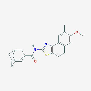 molecular formula C24H28N2O2S B424519 N-(7-methoxy-8-methyl-4,5-dihydronaphtho[1,2-d][1,3]thiazol-2-yl)-1-adamantanecarboxamide 