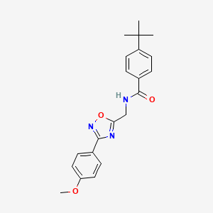 molecular formula C21H23N3O3 B4245206 4-tert-butyl-N-{[3-(4-methoxyphenyl)-1,2,4-oxadiazol-5-yl]methyl}benzamide 