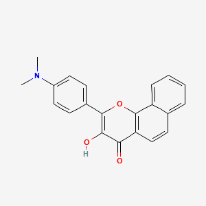 2-[4-(Dimethylamino)phenyl]-3-hydroxybenzo[h]chromen-4-one