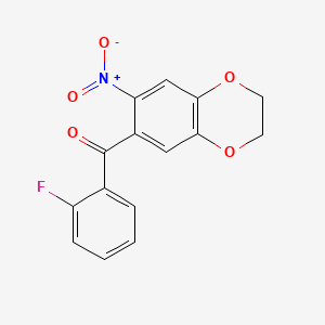 6-(2-FLUOROBENZOYL)-7-NITRO-2,3-DIHYDRO-1,4-BENZODIOXINE