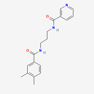 N-{3-[(3,4-dimethylbenzoyl)amino]propyl}nicotinamide