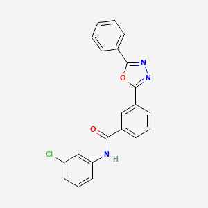 N~1~-(3-Chlorophenyl)-3-(5-phenyl-1,3,4-oxadiazol-2-YL)benzamide