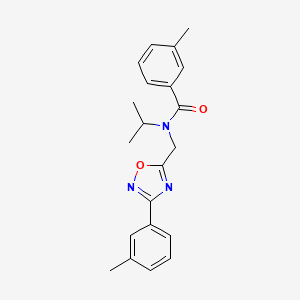 3-methyl-N-{[3-(3-methylphenyl)-1,2,4-oxadiazol-5-yl]methyl}-N-(propan-2-yl)benzamide