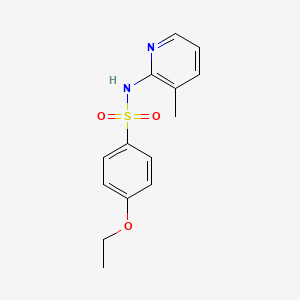 molecular formula C14H16N2O3S B4245292 [(4-Ethoxyphenyl)sulfonyl](3-methyl(2-pyridyl))amine 