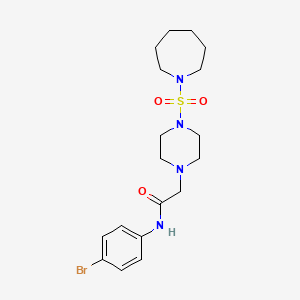 2-[4-(azepane-1-sulfonyl)piperazin-1-yl]-N-(4-bromophenyl)acetamide