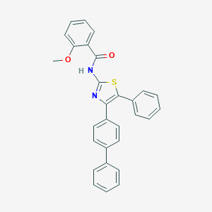 molecular formula C29H22N2O2S B424537 N-[4-(biphenyl-4-yl)-5-phenyl-1,3-thiazol-2-yl]-2-methoxybenzamide 