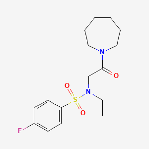 N-[2-(azepan-1-yl)-2-oxoethyl]-N-ethyl-4-fluorobenzenesulfonamide