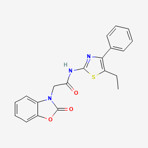 N-(5-ethyl-4-phenyl-1,3-thiazol-2-yl)-2-(2-oxo-1,3-benzoxazol-3(2H)-yl)acetamide