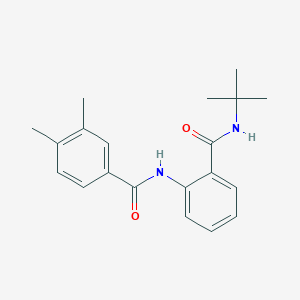 molecular formula C20H24N2O2 B4245426 N-[2-(tert-butylcarbamoyl)phenyl]-3,4-dimethylbenzamide 