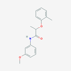 molecular formula C17H19NO3 B4245451 N-(3-methoxyphenyl)-2-(2-methylphenoxy)propanamide 