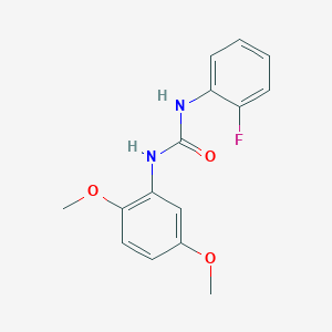 molecular formula C15H15FN2O3 B4245454 1-(2,5-Dimethoxyphenyl)-3-(2-fluorophenyl)urea 